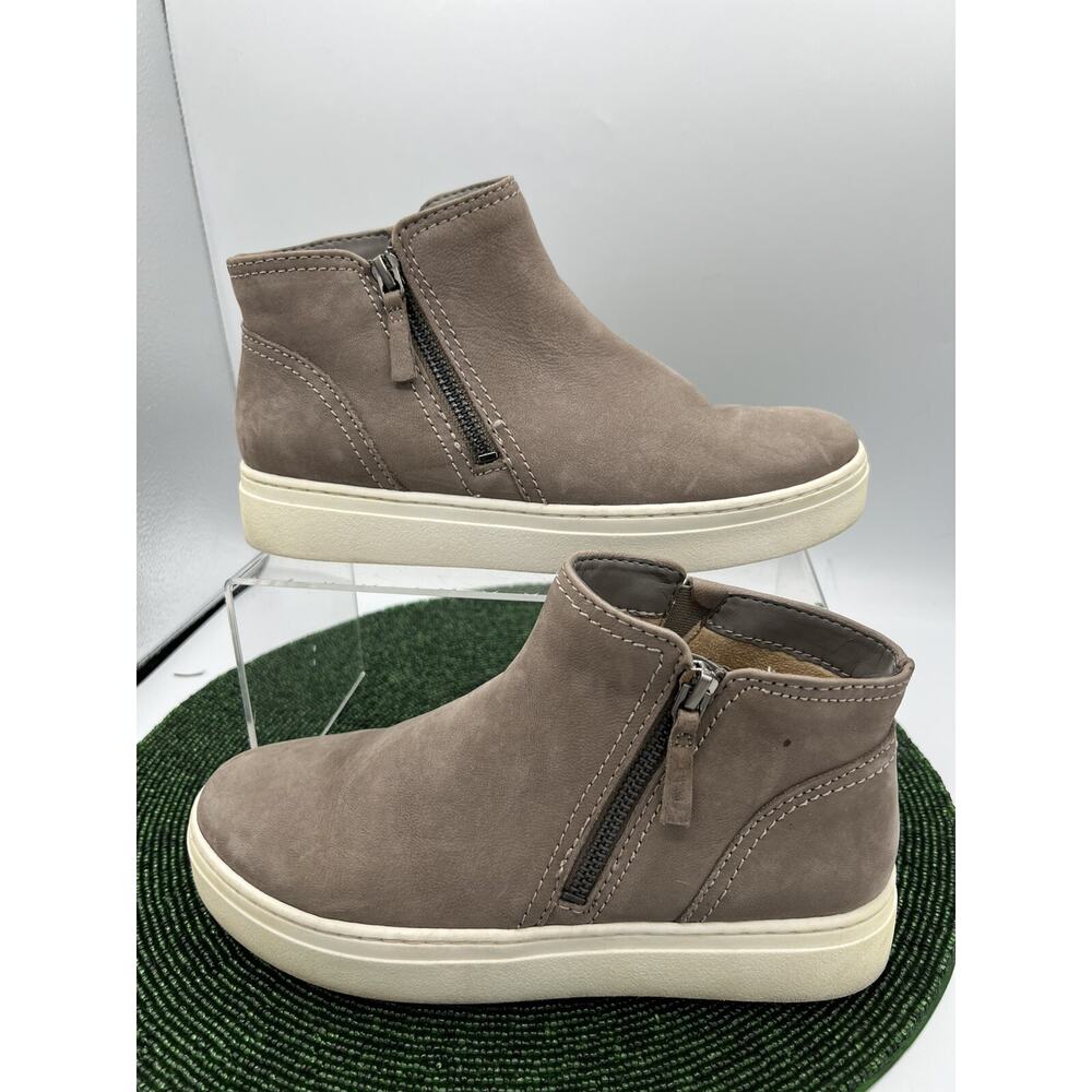 Naturalizer Celeste Ankle Booties Gray Nubuck Side Zip Comfort 6.5M